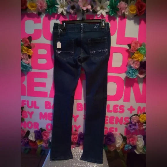 #043👉🏼Women's Teens Blue Skinny Jeans 👖 - Picture 2 of 5